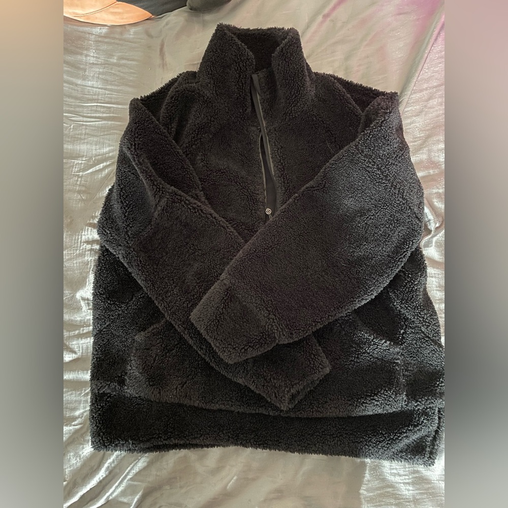 Lululemon Oversized M/L Sherpa Scuba Pullover Jacket Quarter Zip